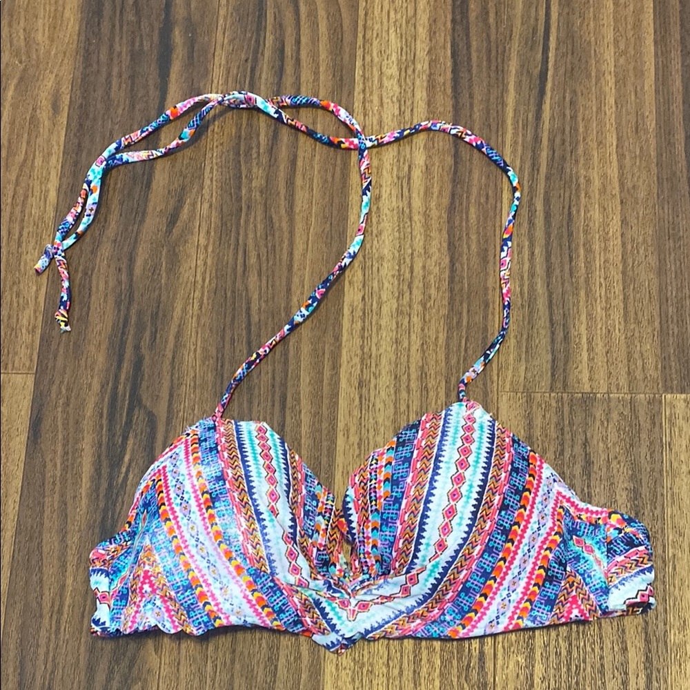 Multicolor Bikini Top XS - Vibrant Aztec Print